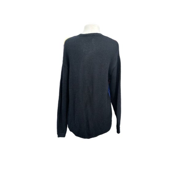 90s Limited Bold Colorful Argyle Knitted Crewneck Wool Sweater | Size XS - Picture 4 of 7